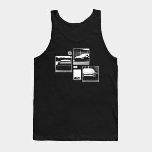 HONDA NSX Black 'N White Archive (Black Version) Tank Top